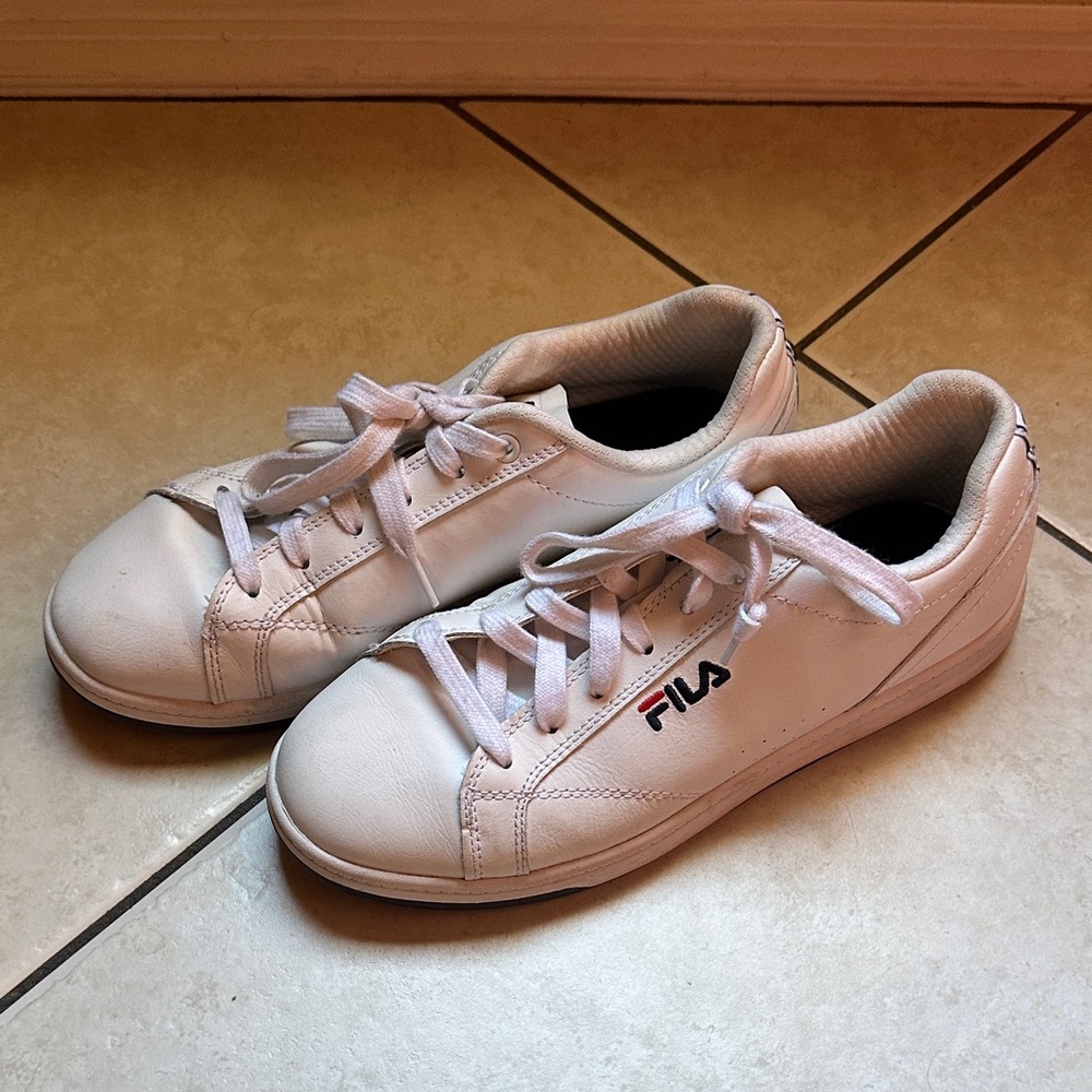 Fila Women's White Leather Sneakers